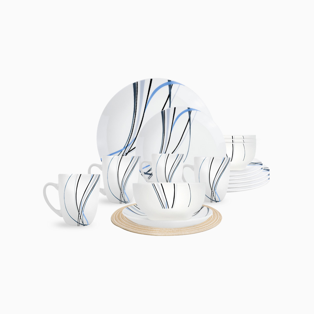 Foto 2 pulgar | Vajilla Linnéa Para 4 Personas - Ceramica Blanca 16 Piezas