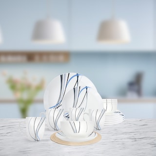 Foto 2 | Vajilla Linnéa Para 4 Personas - Ceramica Blanca 16 Piezas