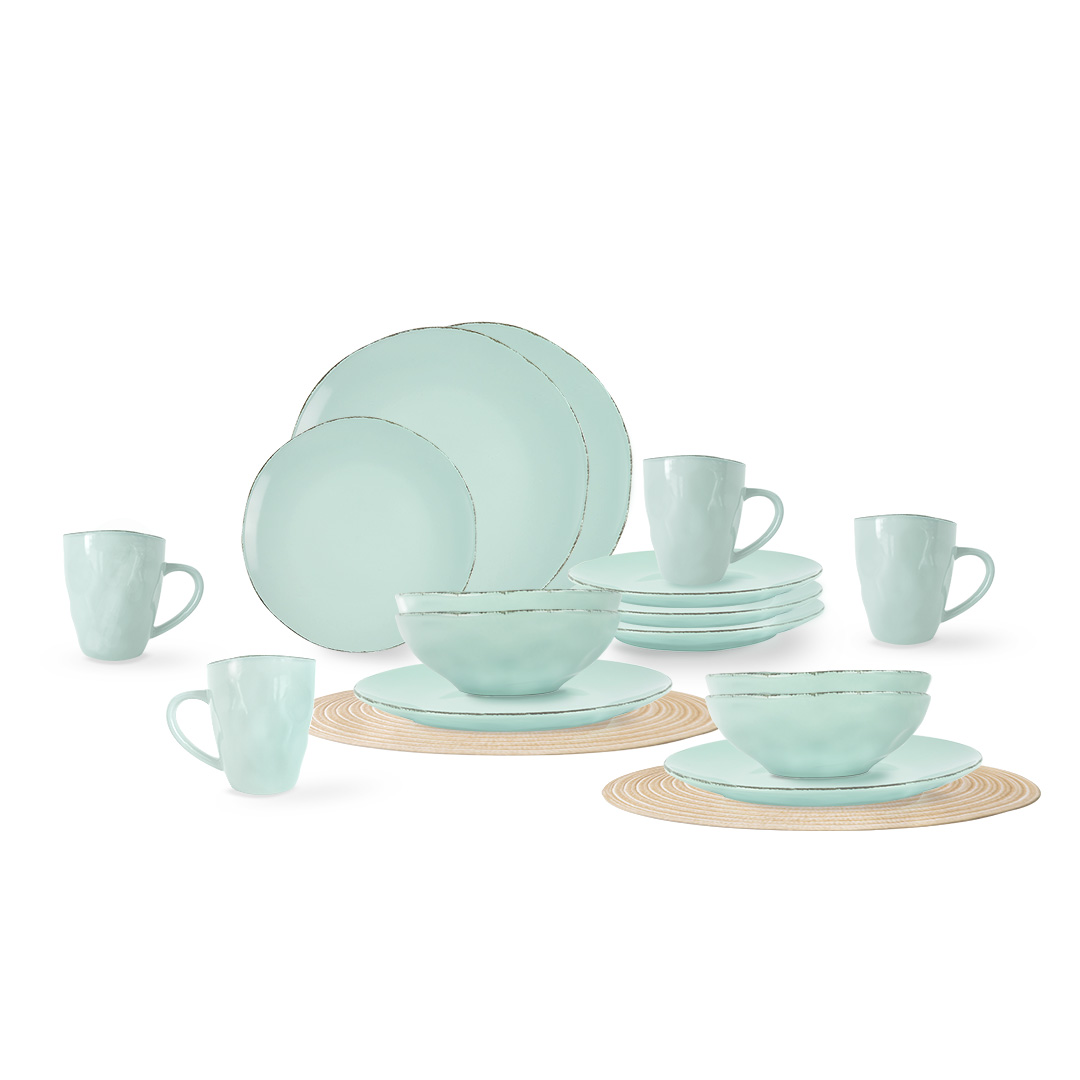 Foto 1 | Vajilla Tove para 4 Personas Ceramica Verde 16 Piezas