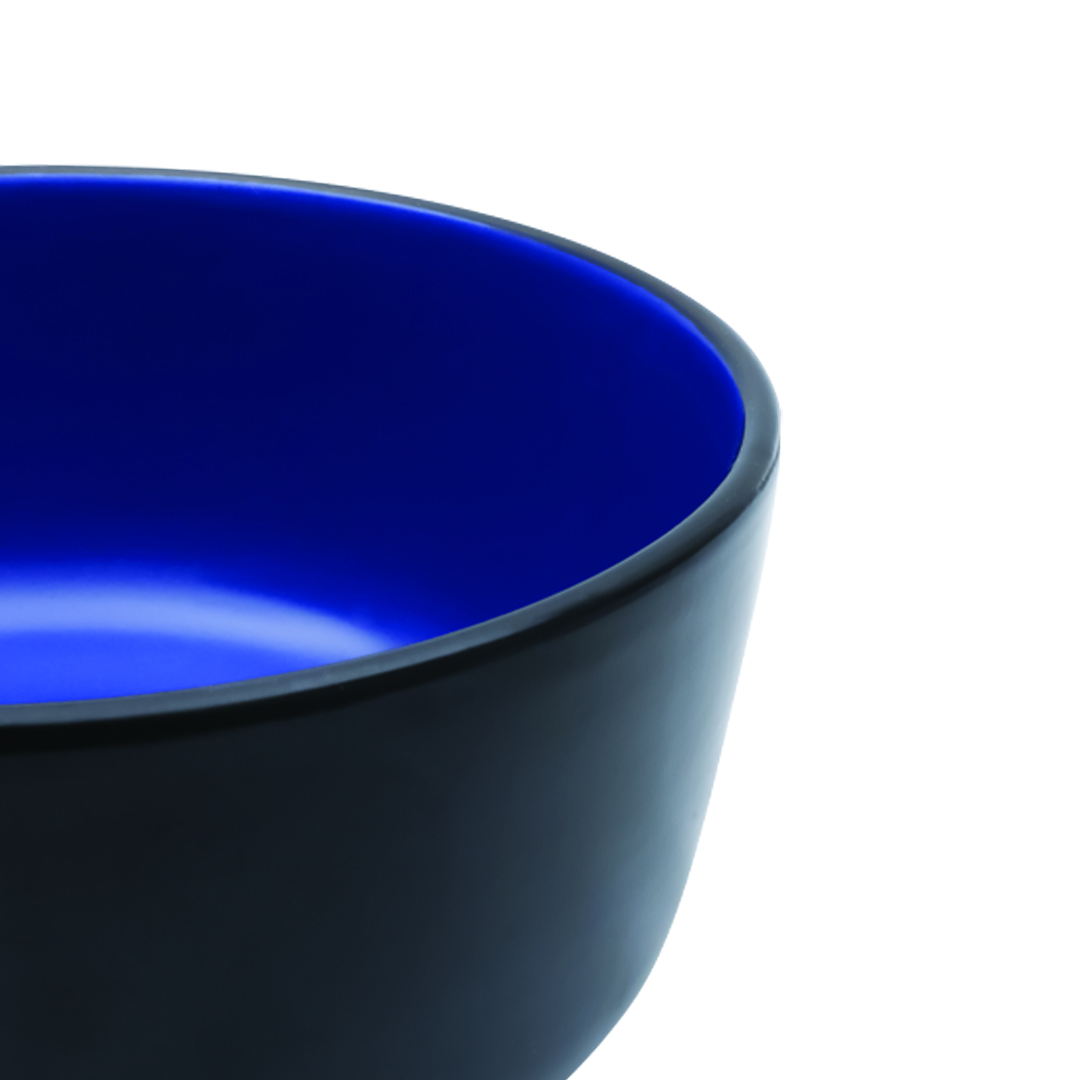 Foto 4 pulgar | Vajilla Nattbla Para 4 Personas - Ceramica Negra/azul 16 Personas