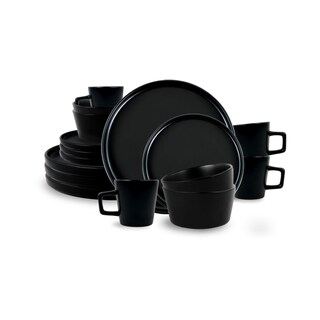 Foto 1 | Vajilla Sigrid Para 4 Personas - Ceramica Negra Mate 16 Piezas