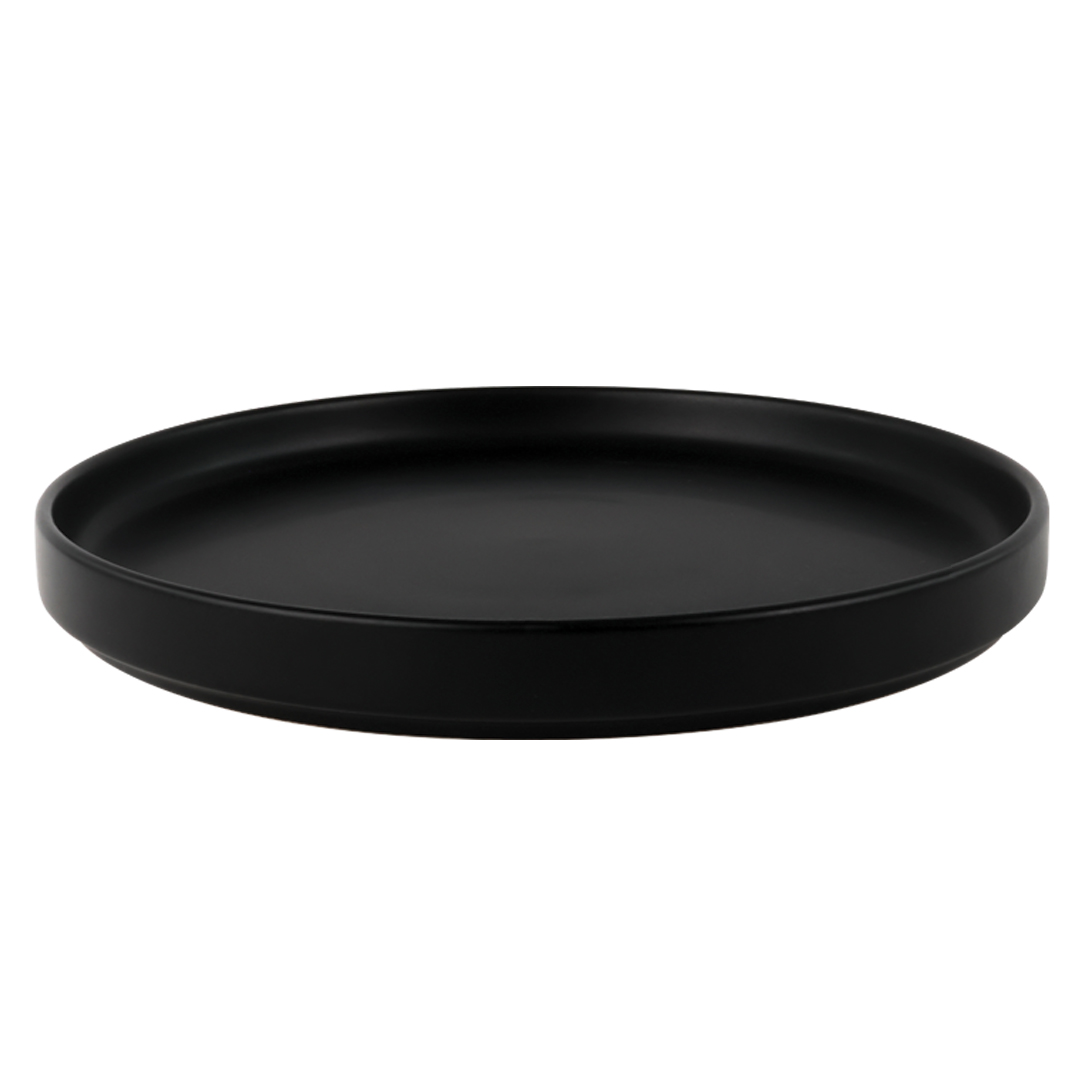 Foto 4 pulgar | Vajilla Sigrid Para 4 Personas - Ceramica Negra Mate 16 Piezas