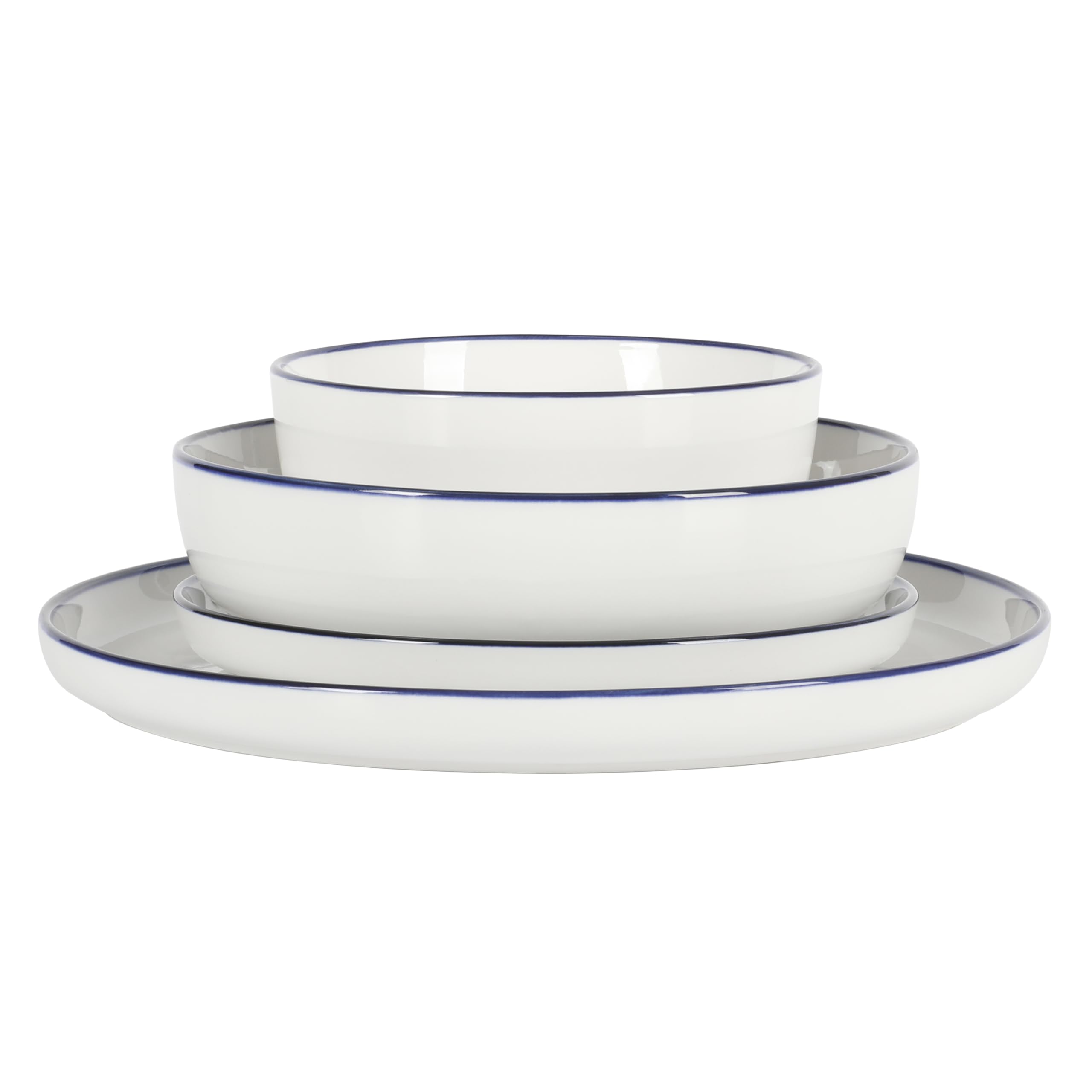 Foto 5 | Juego De Vajilla Gibson Home Oslo De 16 Piezas De Porcelana Blanca - Venta Internacional.