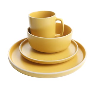 Foto 3 | Juego De Vajilla Gibson Home Zuma 16 Piezas Service Para 4 Personas, Color Amarillo - Venta Internacional.