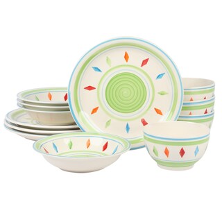 Foto 1 | Juego De Vajilla Gibson Home Heidy Green 12 Piezas Service 4 - Venta Internacional.