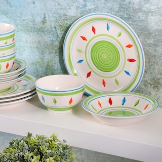 Foto 4 | Juego De Vajilla Gibson Home Heidy Green 12 Piezas Service 4 - Venta Internacional.