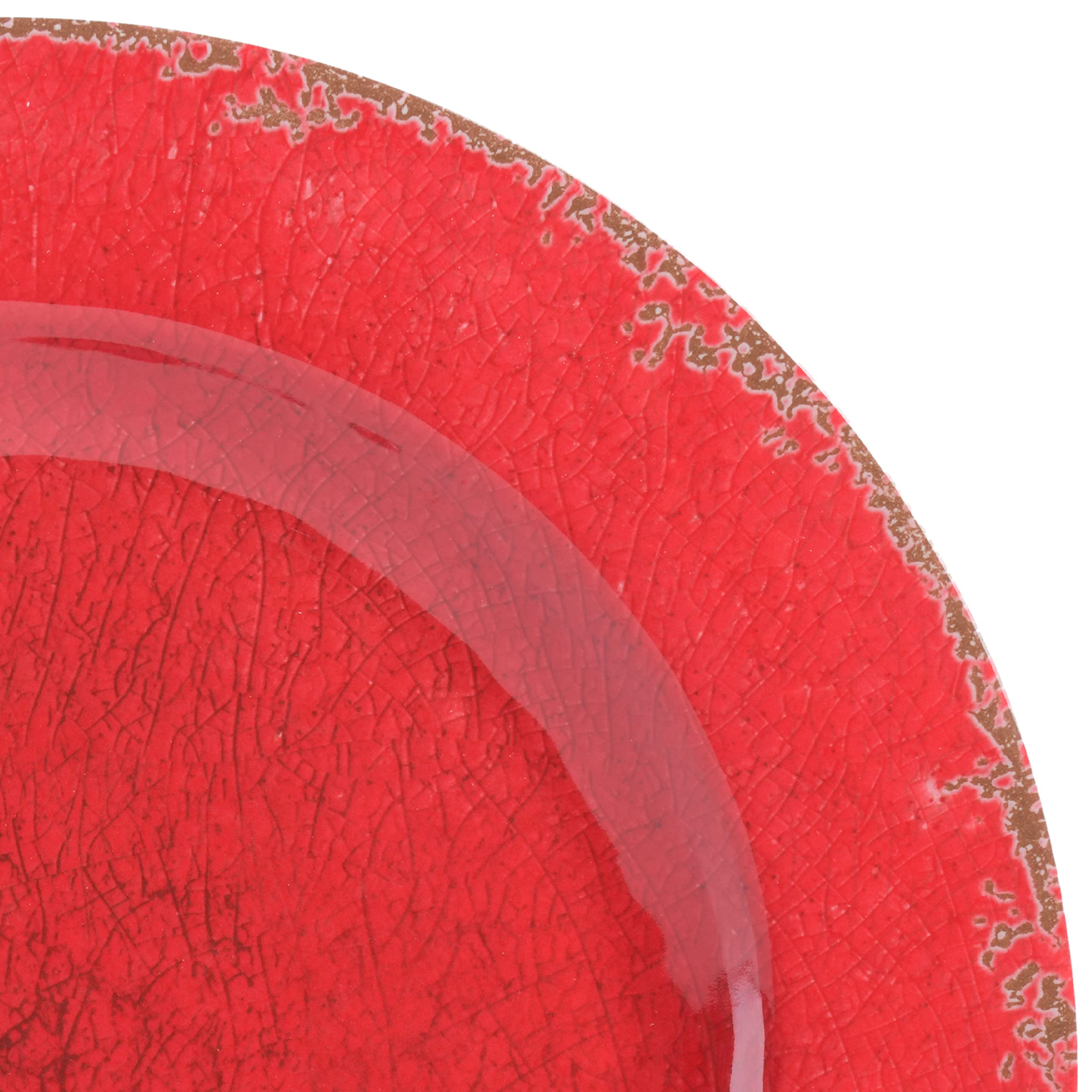 Foto 4 | Juego De Vajilla Gibson Home Mauna De Plástico Melamínico, 12 Piezas, Rojo - Venta Internacional.