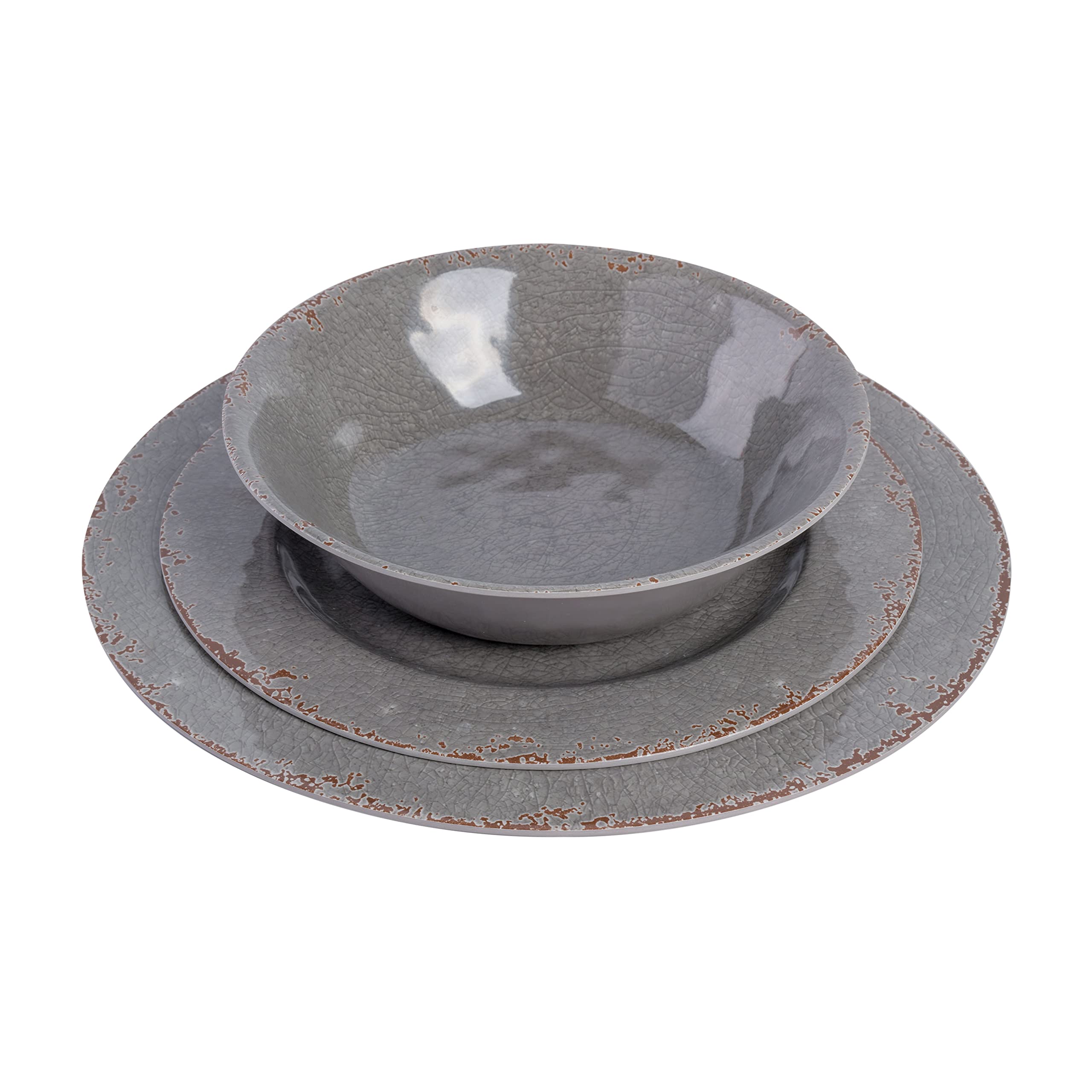 Foto 4 pulgar | Juego De Vajilla Gibson Home Mauna De Plástico Melamínico, 12 Piezas - Venta Internacional.