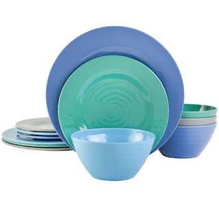 Foto 1 | Juego De Vajilla Gibson Home Melamine Service 4 Azules 12 Piezas - Venta Internacional.
