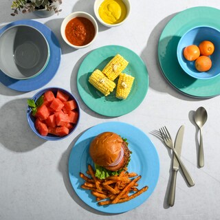 Foto 5 | Juego De Vajilla Gibson Home Melamine Service 4 Azules 12 Piezas - Venta Internacional.