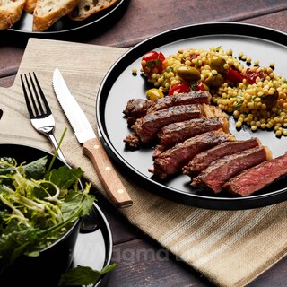 Foto 4 | Magma Life Vajilla Para 4 Personas Color Negro Ceramica/stoneware Elegante Y Modernos Set De 16 Pzas Con 8 Platos