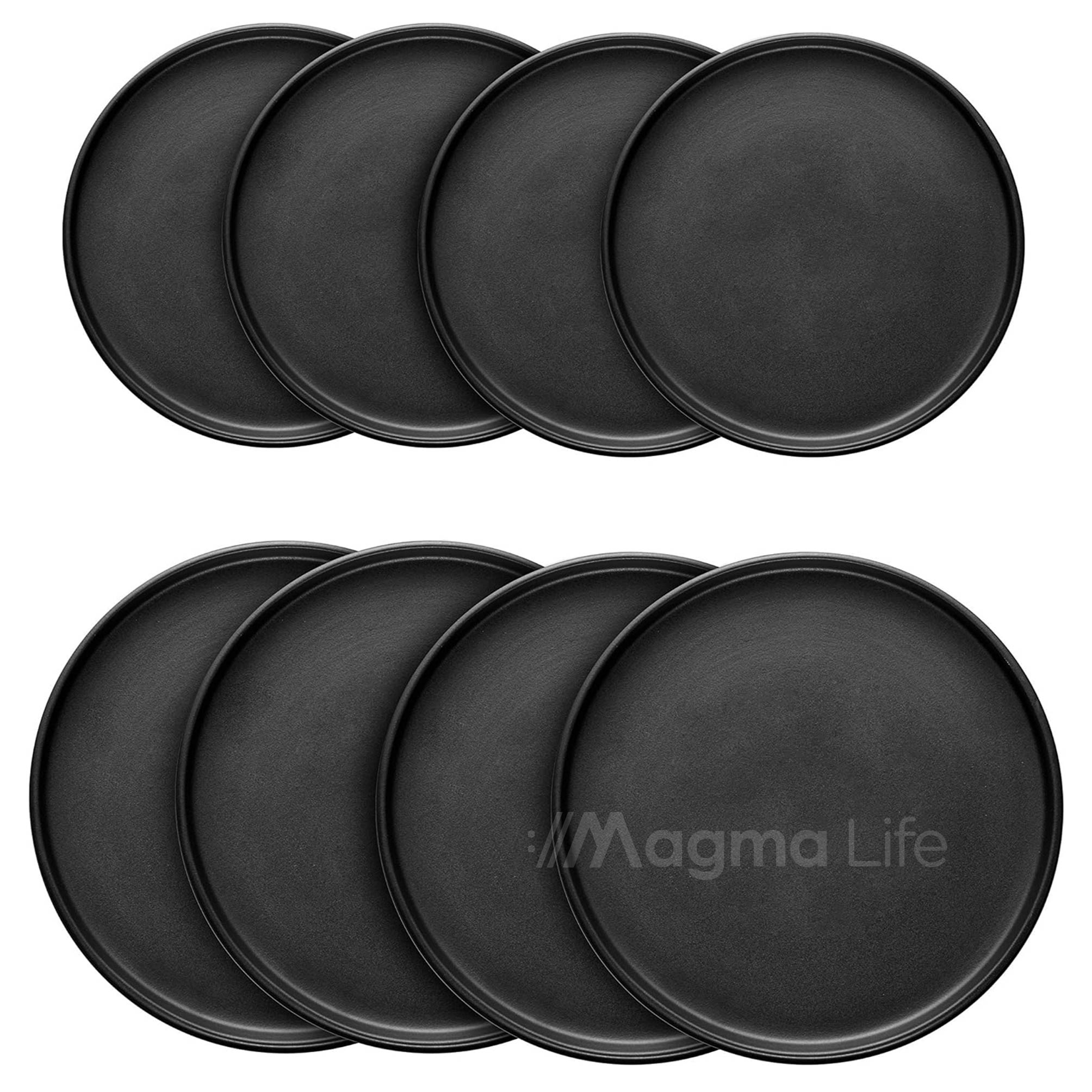 Foto 7 pulgar | Magma Life Vajilla Para 4 Personas Color Negro Ceramica/stoneware Elegante Y Modernos Set De 16 Pzas Con 8 Platos