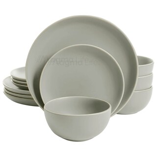 Foto 2 | Magma Life Vajilla Para 4 Personas De Stoneware, 12 Piezas: Resistente A Altas Temperaturas (gris Mate)
