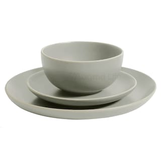 Foto 7 | Magma Life Vajilla Para 4 Personas De Stoneware, 12 Piezas: Resistente A Altas Temperaturas (gris Mate)