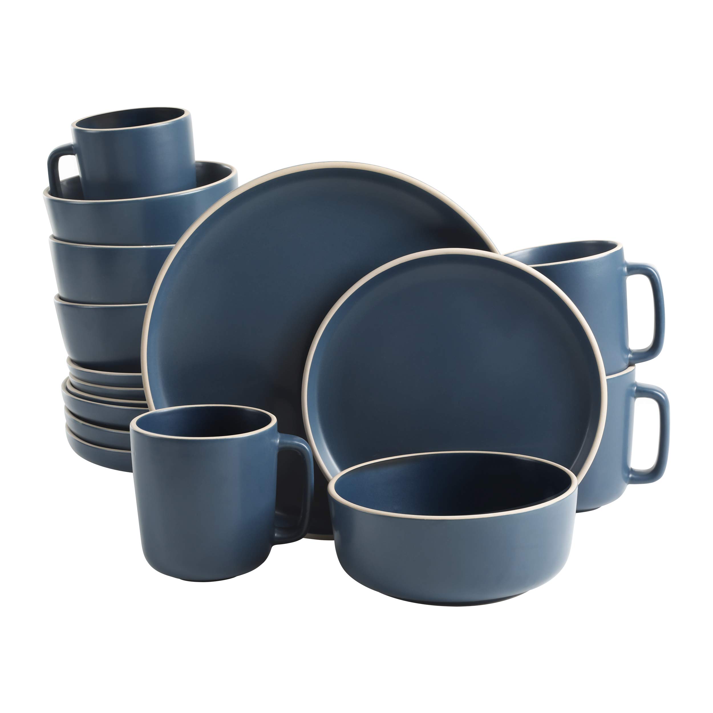 Foto 1 | Juego De Vajilla De Cocina Gibson Home Zuma, 16 Piezas, Azul Cobalto - Venta Internacional.