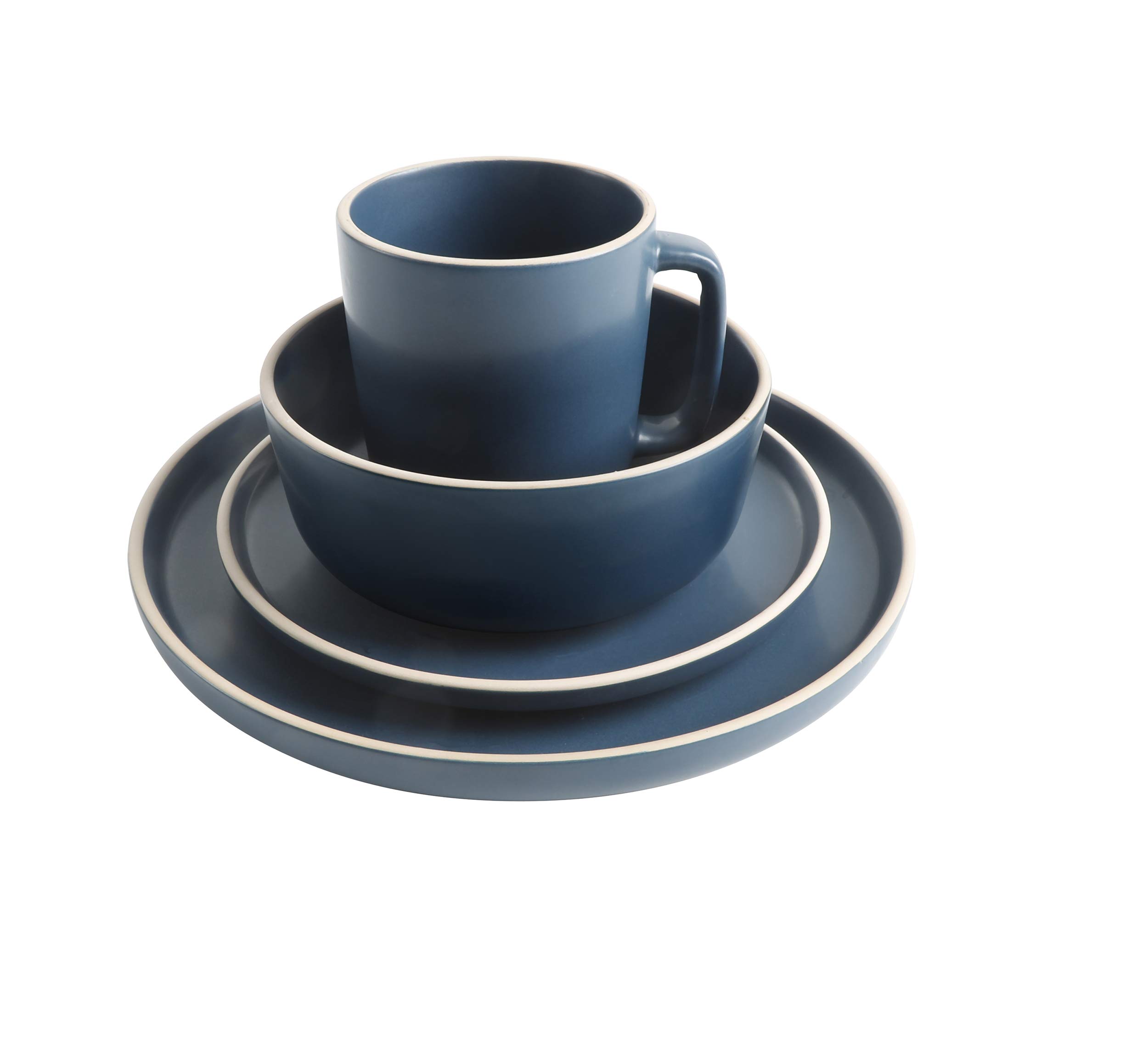 Foto 3 pulgar | Juego De Vajilla De Cocina Gibson Home Zuma, 16 Piezas, Azul Cobalto - Venta Internacional.