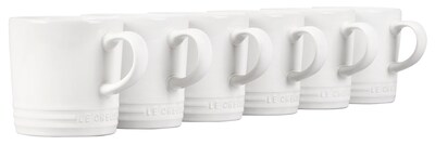 Foto 1 | Juego De Tazas Le Creuset London, 350 Ml, Gres Blanco, 6 Piezas - Venta Internacional.
