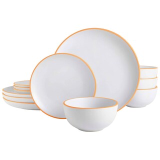 Foto 7 | Magma Life Vajilla Para 4 Personas De Stoneware, 12 Piezas: Resistente A Altas Temperaturas (blanco)