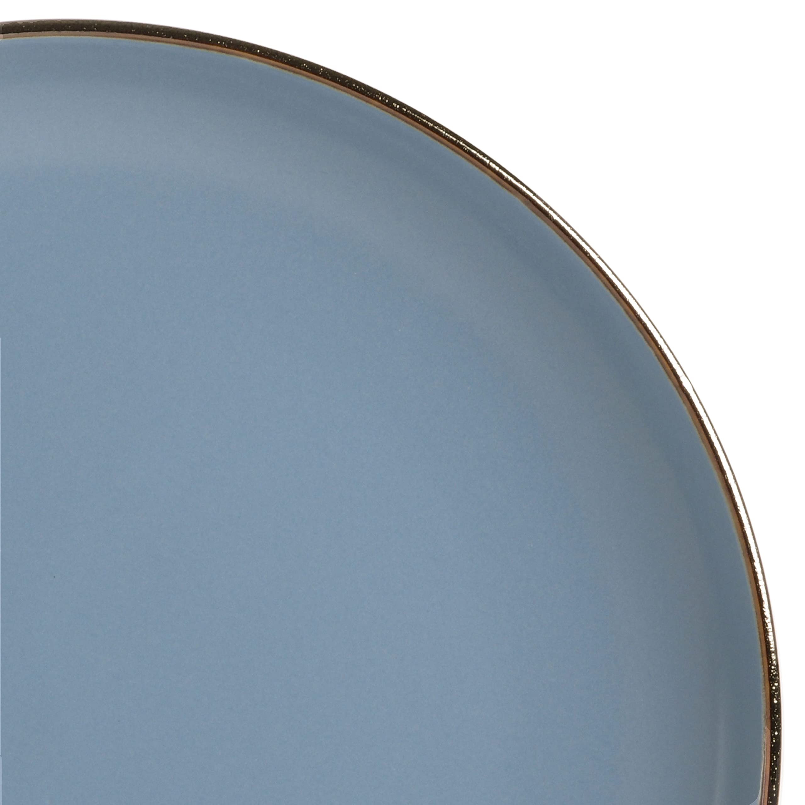 Foto 4 | Juego De Vajilla Gibson Home Rockaway, Redondo, Azul Mate, 16 Piezas - Venta Internacional.