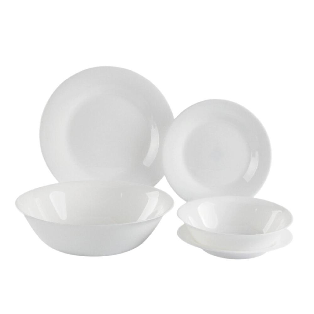 Vajilla Opal 25pzas Redonda Para 6 Personas Moderna Elegante