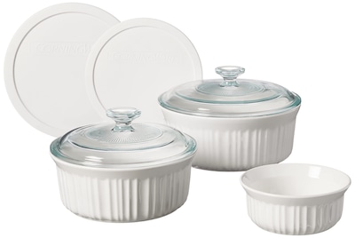 Foto 1 | Juego De Utensilios Para Hornear Corningware French White 7 Piezas De Cerámica Con Tapas - Venta Internacional.
