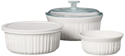 Foto 2 | Juego De Utensilios Para Hornear Corningware French White 7 Piezas De Cerámica Con Tapas - Venta Internacional.