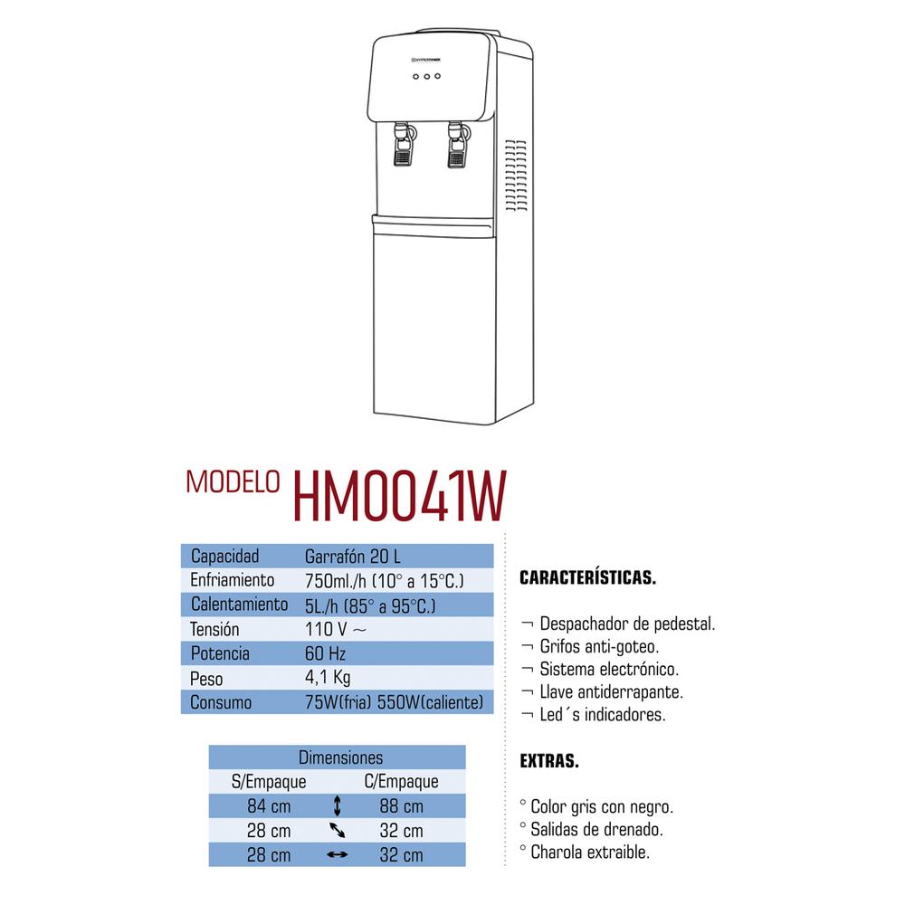 Foto 4 | Dispensador de Agua Hypermark Bluewater color Gris