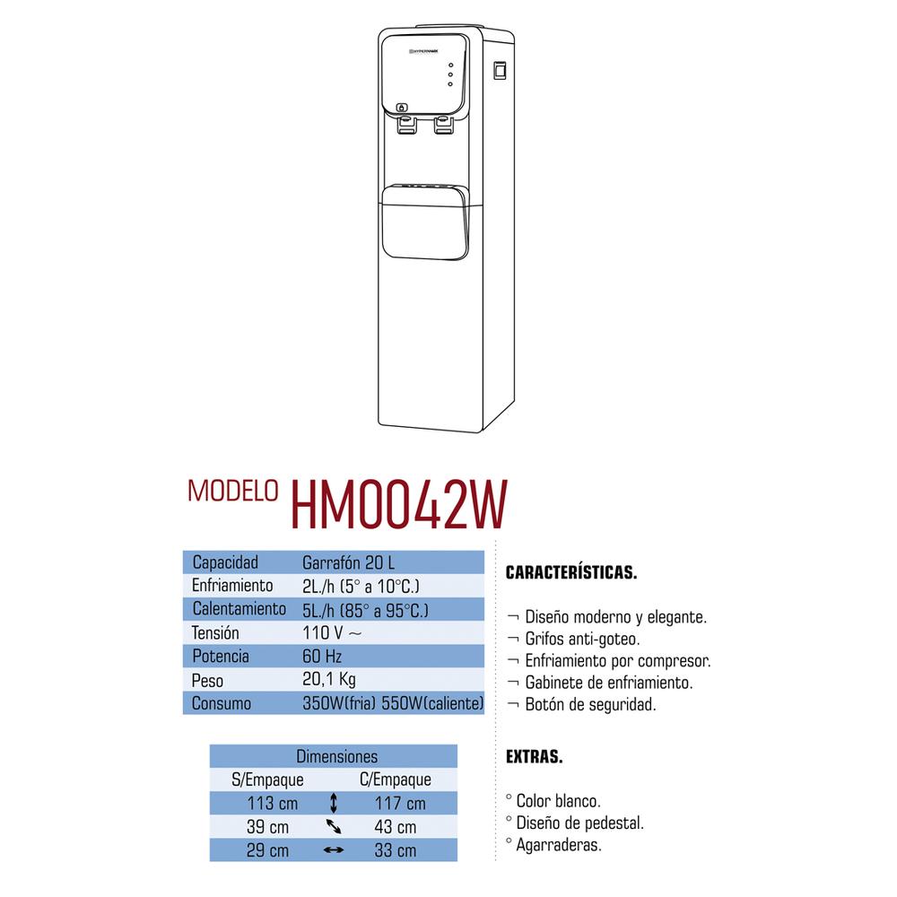 Foto 3 | Dispensador de Agua Hypermark Oceanwater color Blanco