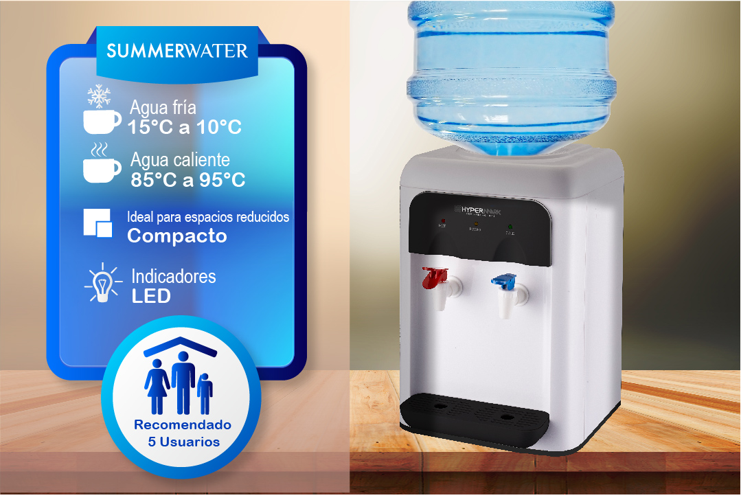 Foto 4 | Enfriador de Agua Hypermark de Mesa Summerwater 20Lts