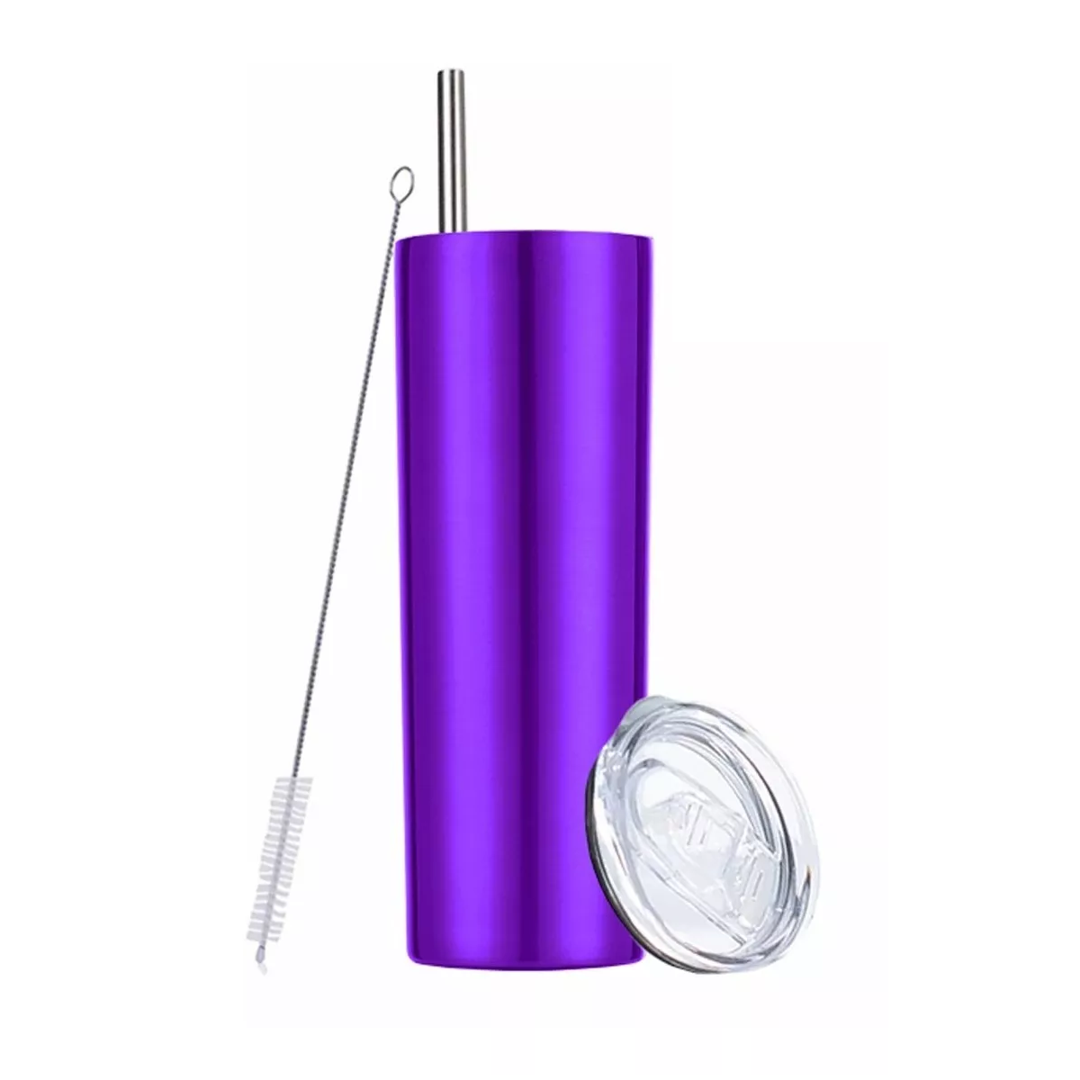 Vaso Térmico Portátil 20 oz de Acero Inoxidable Eo Safe Imports Esi-10470 Púrpura