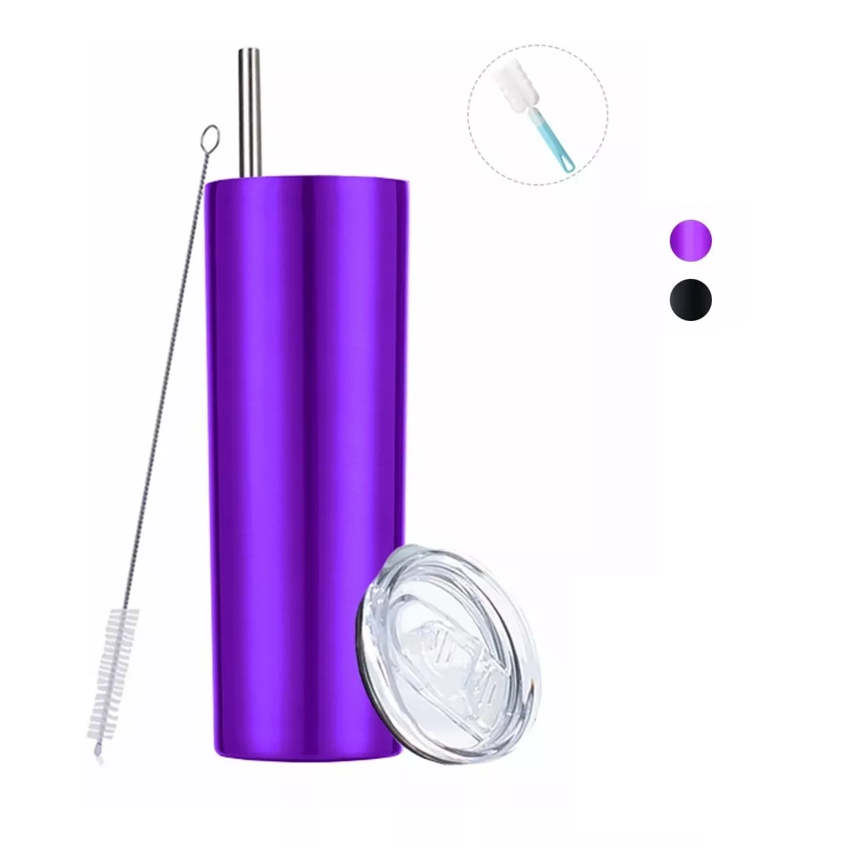 Foto 4 pulgar | Vaso Térmico Portátil 20 oz de Acero Inoxidable Eo Safe Imports Esi-10470 Púrpura