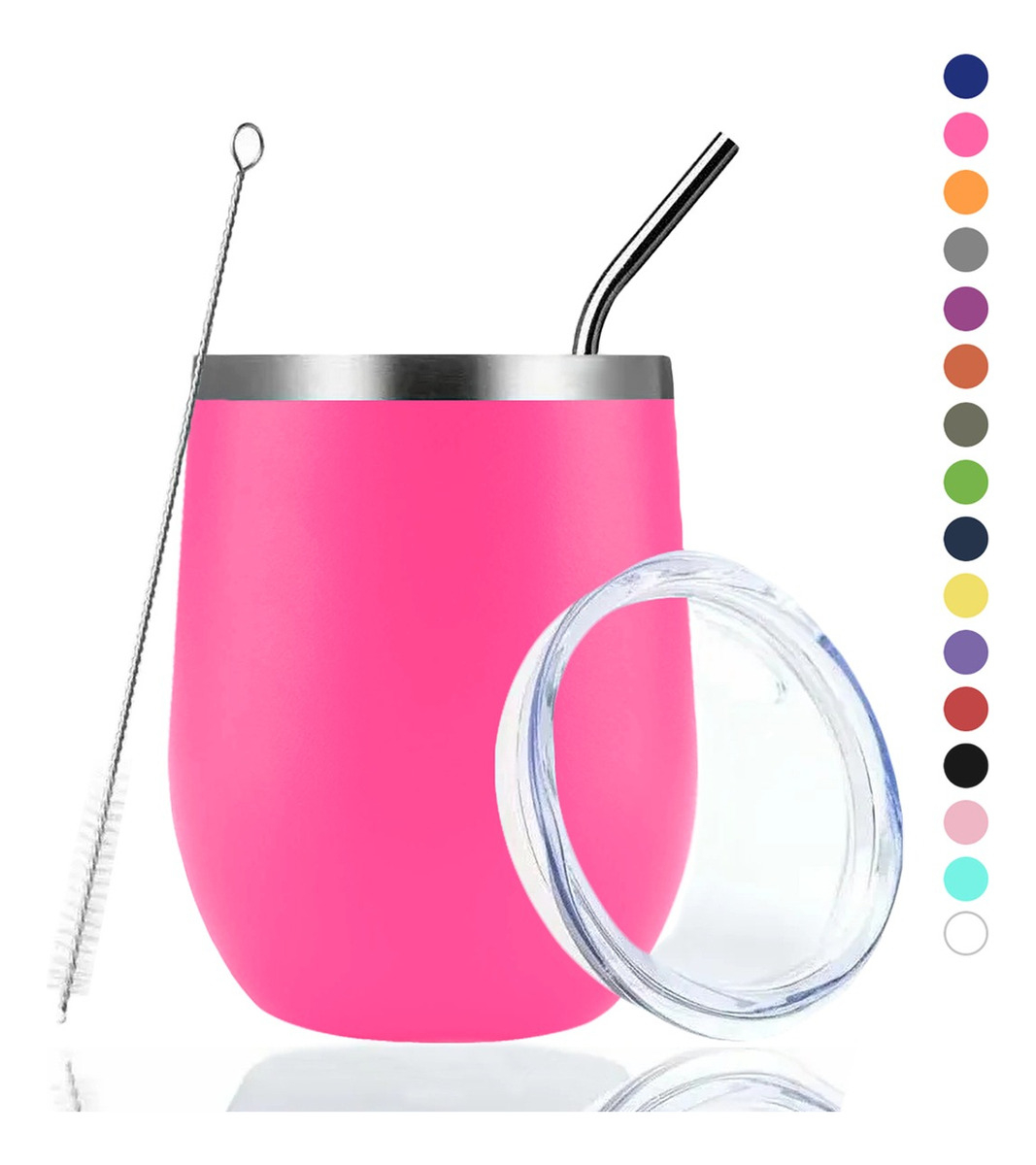 Vaso Térmico Rosa Wünd 12oz de Acero Inoxidable