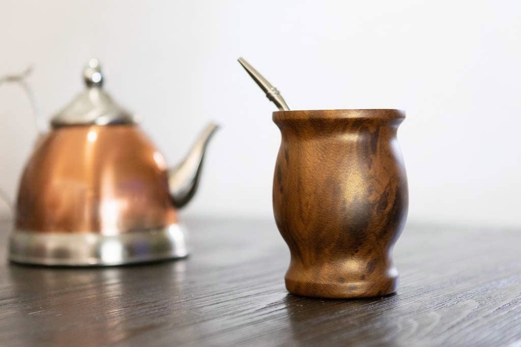 Foto 4 pulgar | Set de Taza de Calabaza de Yerba Mate con Popote de Bombilla Wünd Marrón