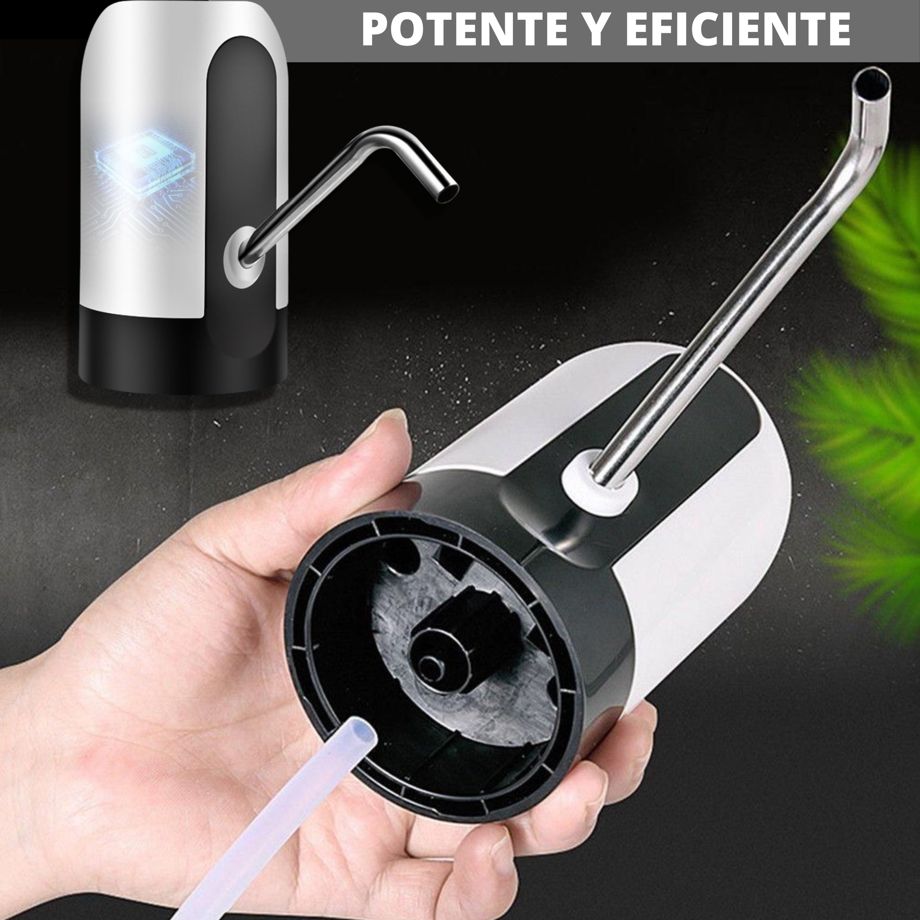 Foto 7 | Bomba De Agua Recargable Usb Para Garrafones (2pzs) - Suministro Automático Y Saludable - Acero Inoxidable - B