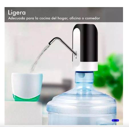 Foto 2 | Dispensador de Agua Eléctrico Elegate Negro Recargable USB