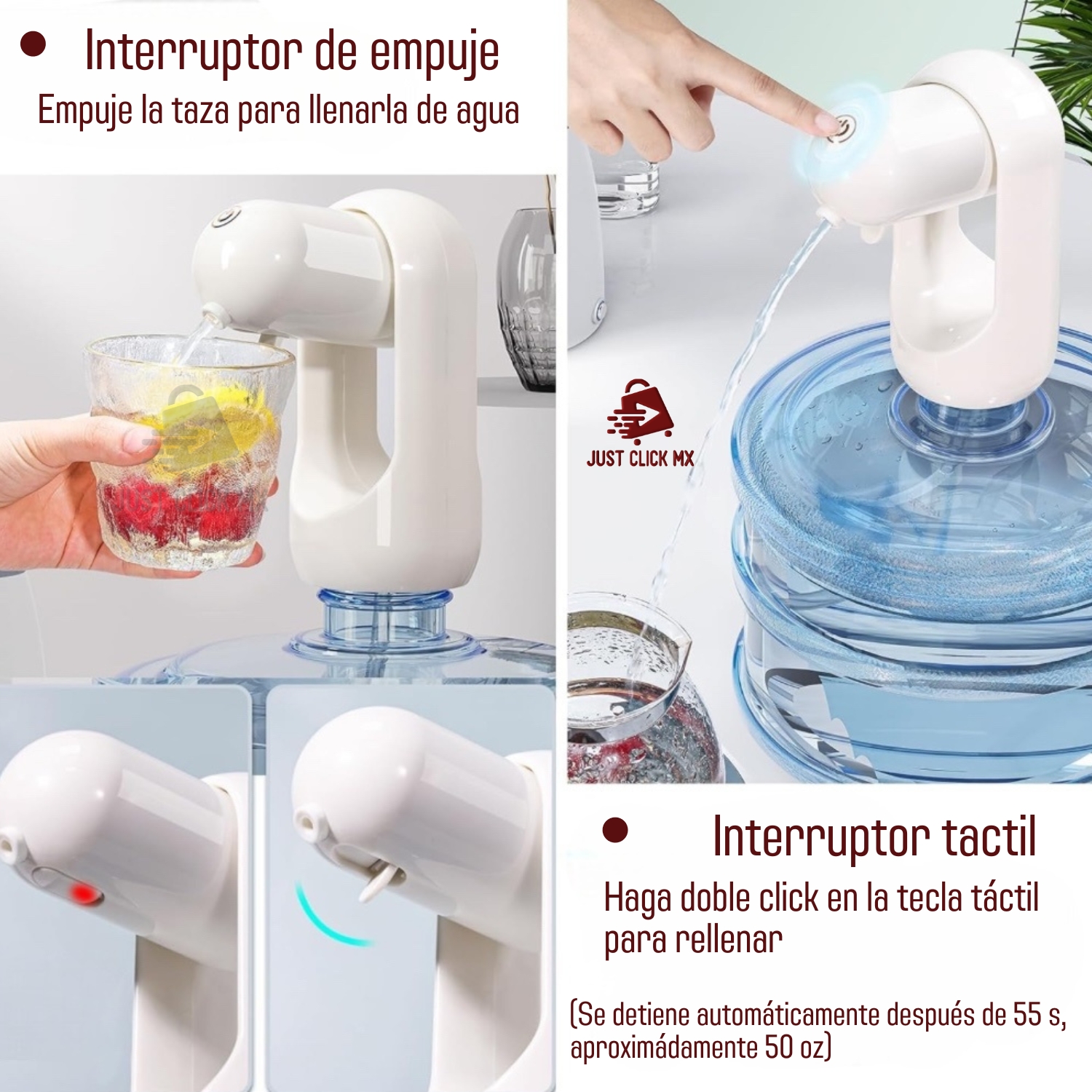 Foto 3 pulgar | Dispensador De Agua Touch Automático Recargable