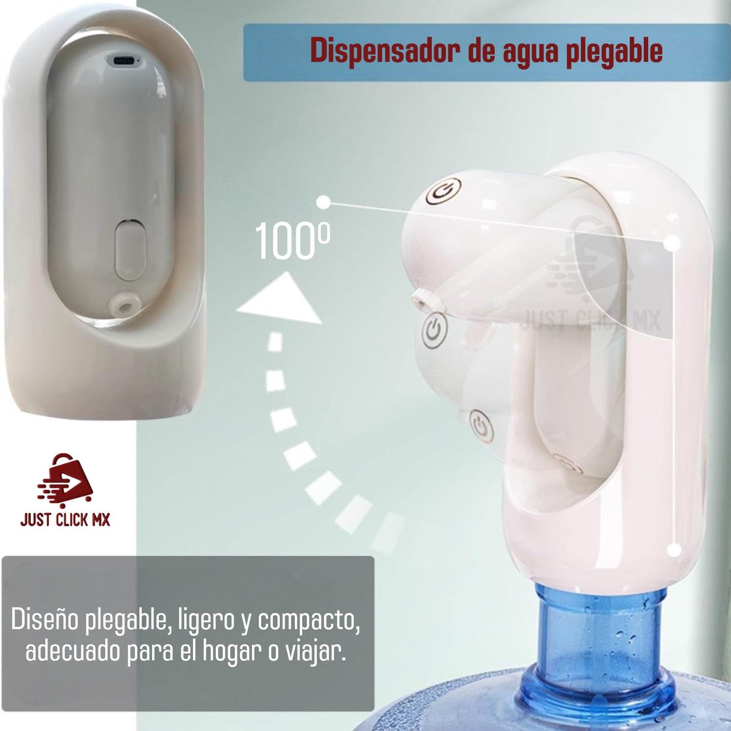 Foto 6 pulgar | Dispensador De Agua Touch Automático Recargable