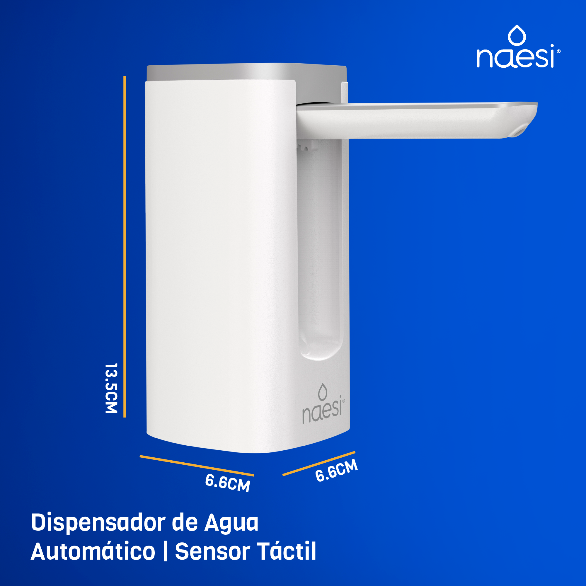 Foto 7 pulgar | Dispensador De Agua Sin Contacto Y Eficaz Hasta 800ml Naesi An408 Blanco