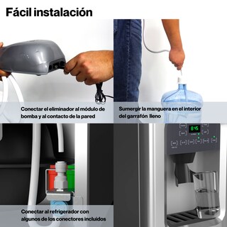 Foto 5 | Bomba Dispensadora De Agua Y Hielo Eléctrica Refrigerador Dúplex