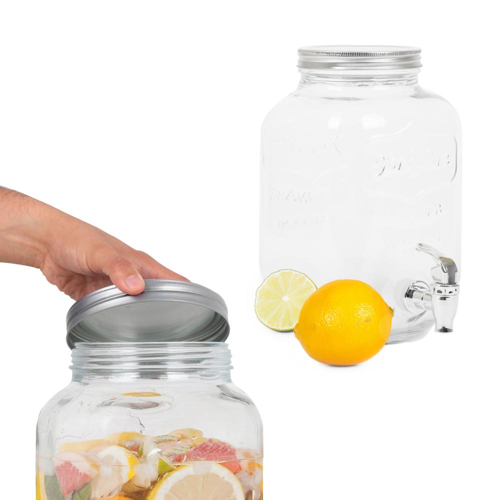 Foto 4 | Dispensador Bebidas 5 Litros Mason Jar Vitrolero Con Base