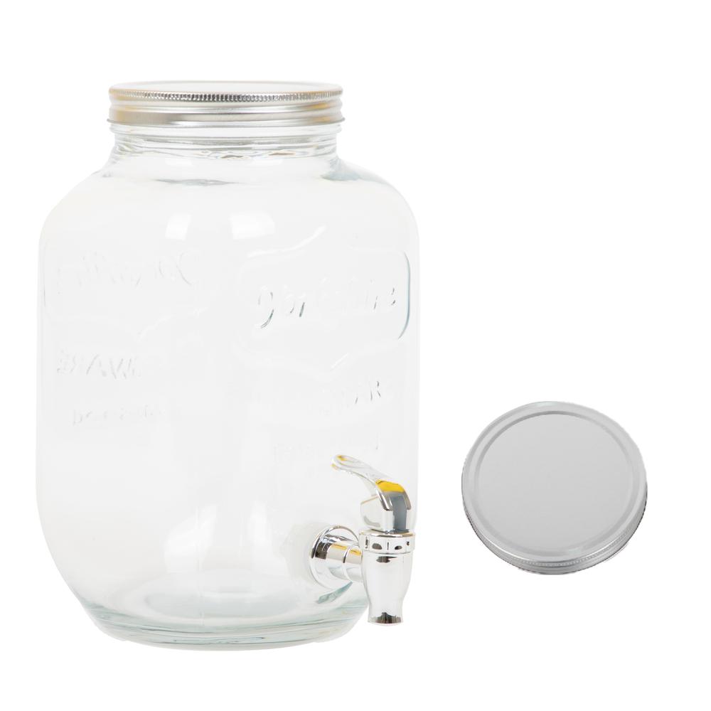 Foto 4 pulgar | Dispensador Bebidas 4 Litros Mason Jar Vitrolero Con Tapa