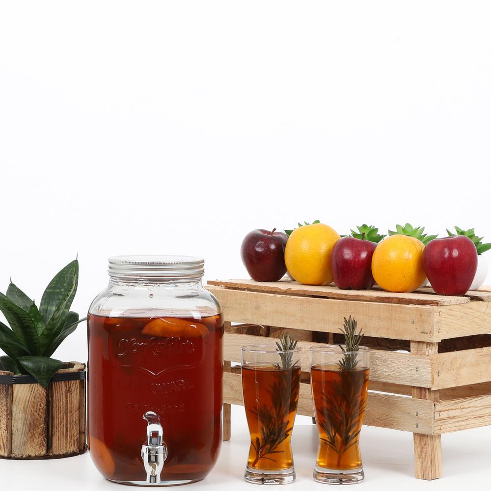 Foto 5 pulgar | Dispensador Bebidas 4 Litros Mason Jar Vitrolero Con Tapa