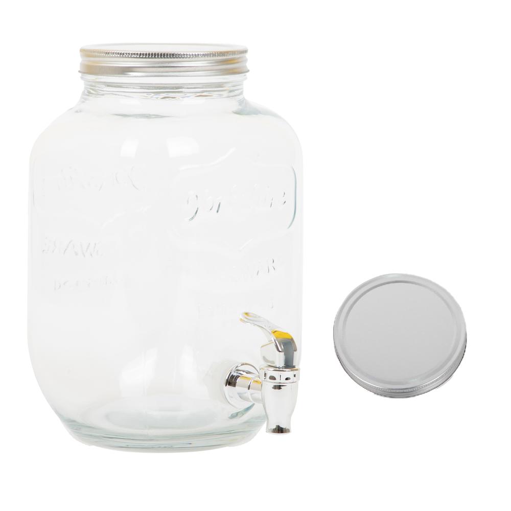 Foto 4 | Set De Dispensadores Bebidas 4 Litros Mason Jar Base Metal