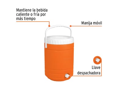 Foto 2 | Termo con Dispensador Truper Hielera Bebidas Frias 18 L