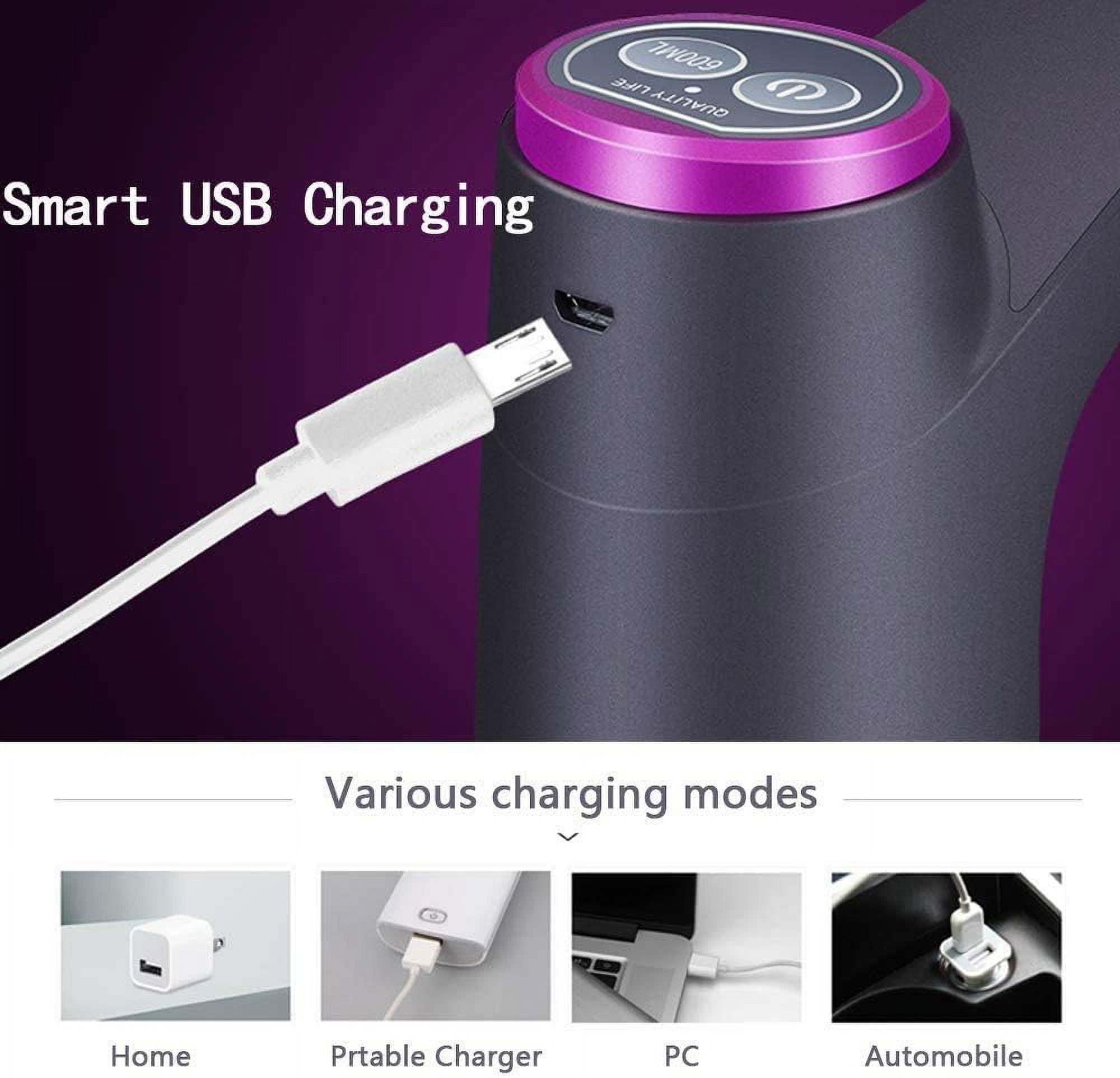 Foto 3 pulgar | Bomba De Botella De Agua Portátil Con Carga Usb Y Apagado Automático - Venta Internacional.