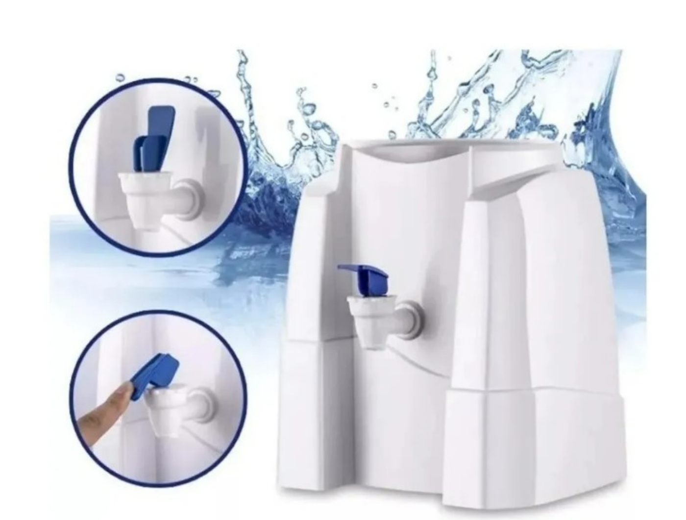 Foto 3 pulgar | Soporte Manual para Dispensador de Agua Blanco - Venta Internacional