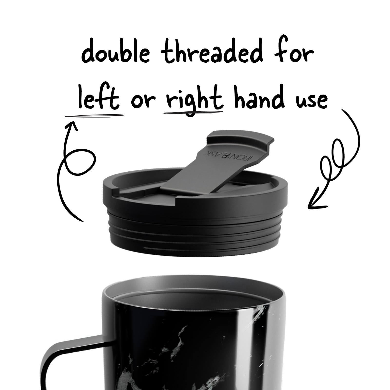 Foto 5 pulgar | Taza De Café Iron °flask Grip Novelty, 710 Ml, Acero Inoxidable - Venta Internacional.