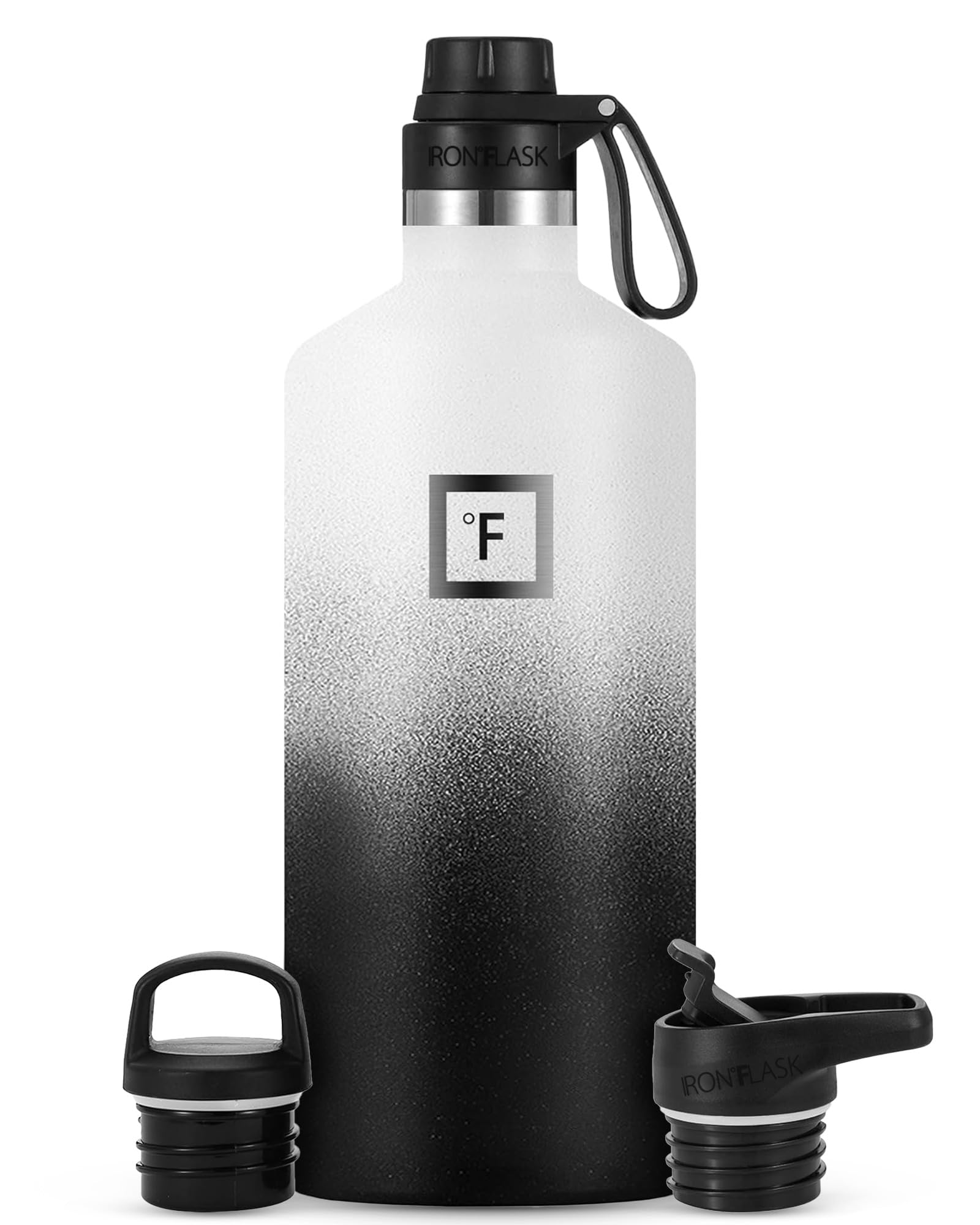 Foto 2 pulgar | Botella De Agua Iron °flask Para Acampar Y Senderismo, 1,9 L Con 3 Tapas, 1900 Ml - Venta Internacional.