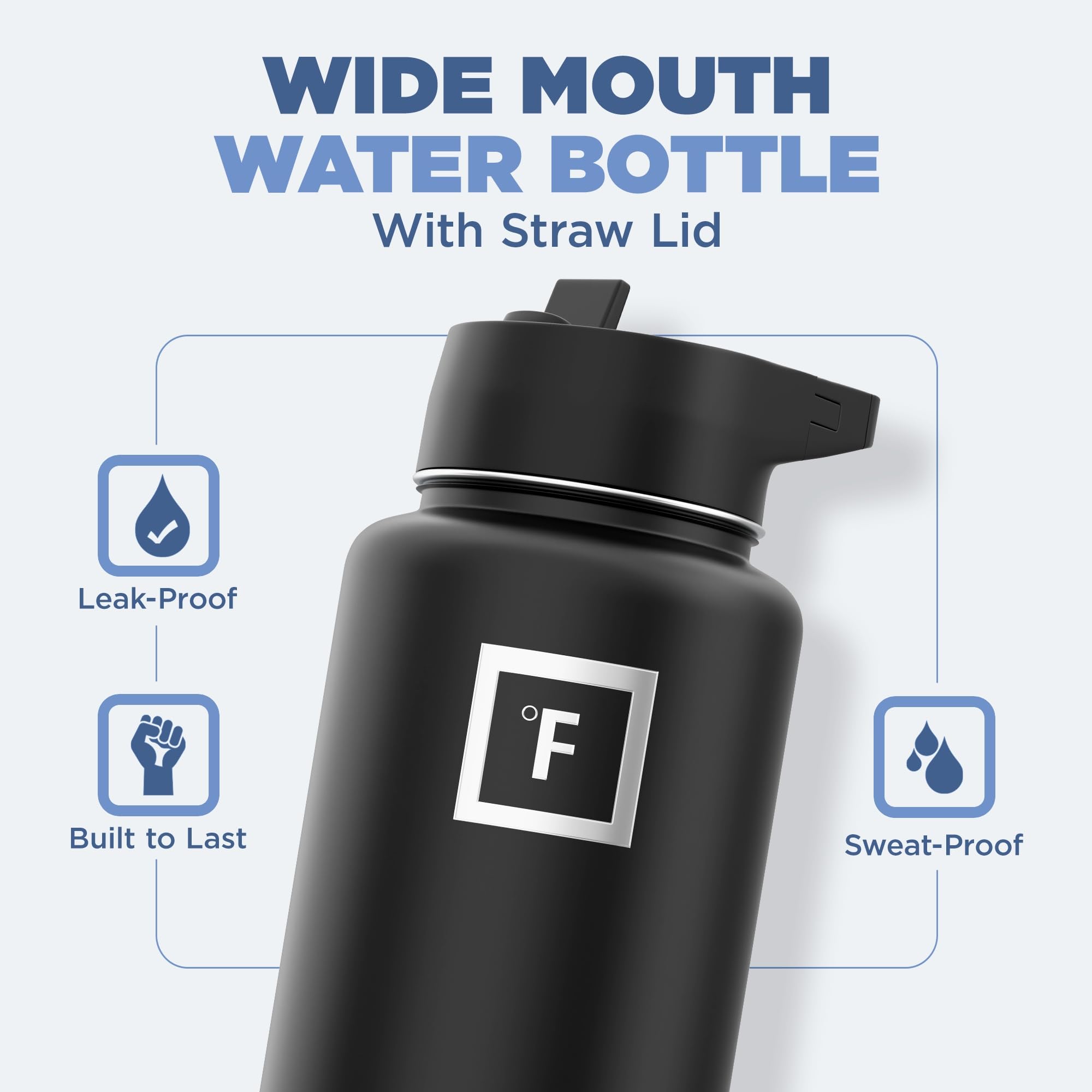 Foto 3 pulgar | Botella De Agua Iron °flask Para Acampar Y Senderismo, 960 Ml, Color Lavanda - Venta Internacional.
