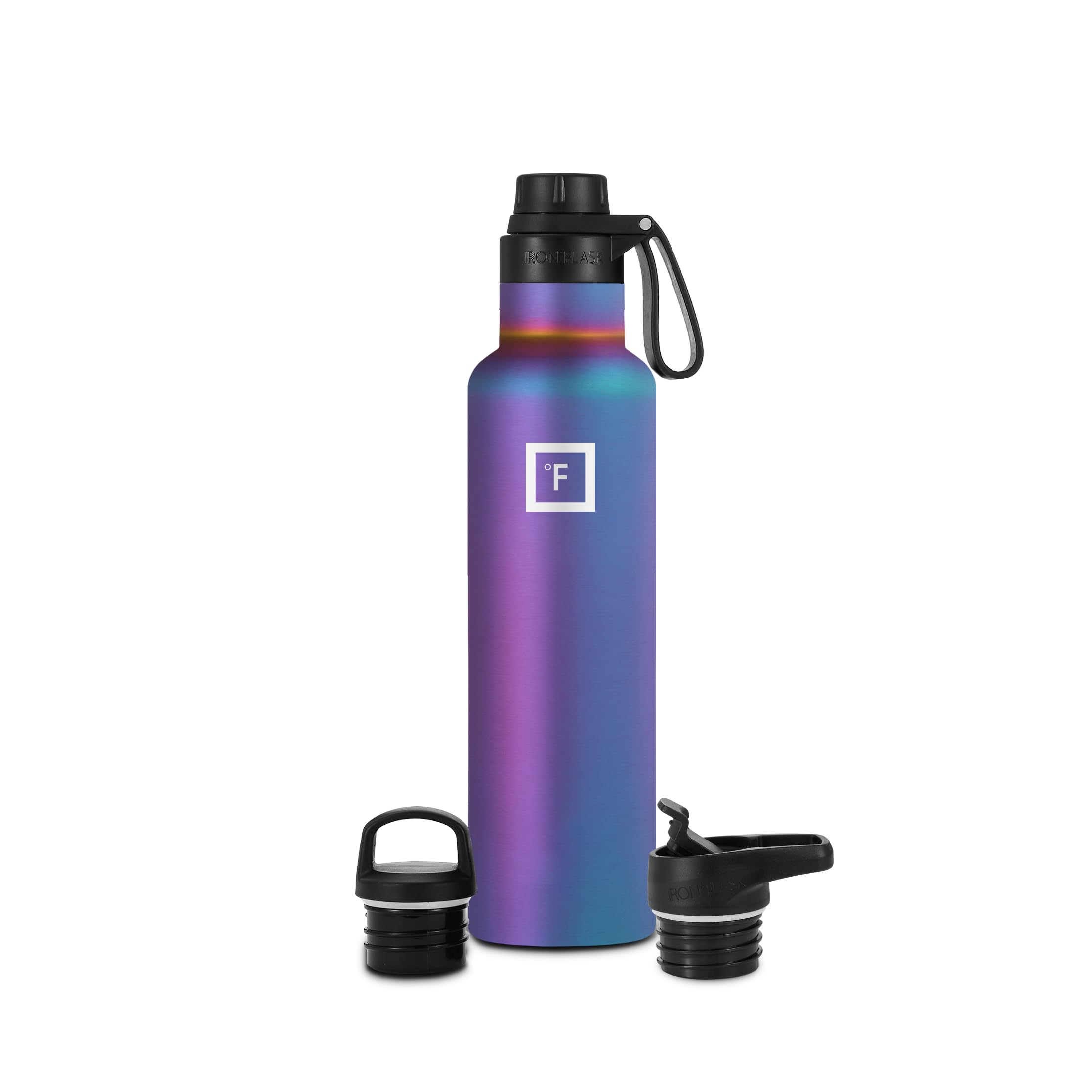 Foto 3 pulgar | Botella De Agua Iron °flask Para Acampar Y Senderismo, 700 Ml, Color Arcoíris Oscuro - Venta Internacional.